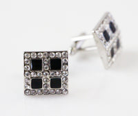 Thumbnail for Mens Silver Window With Black Cufflinks-0