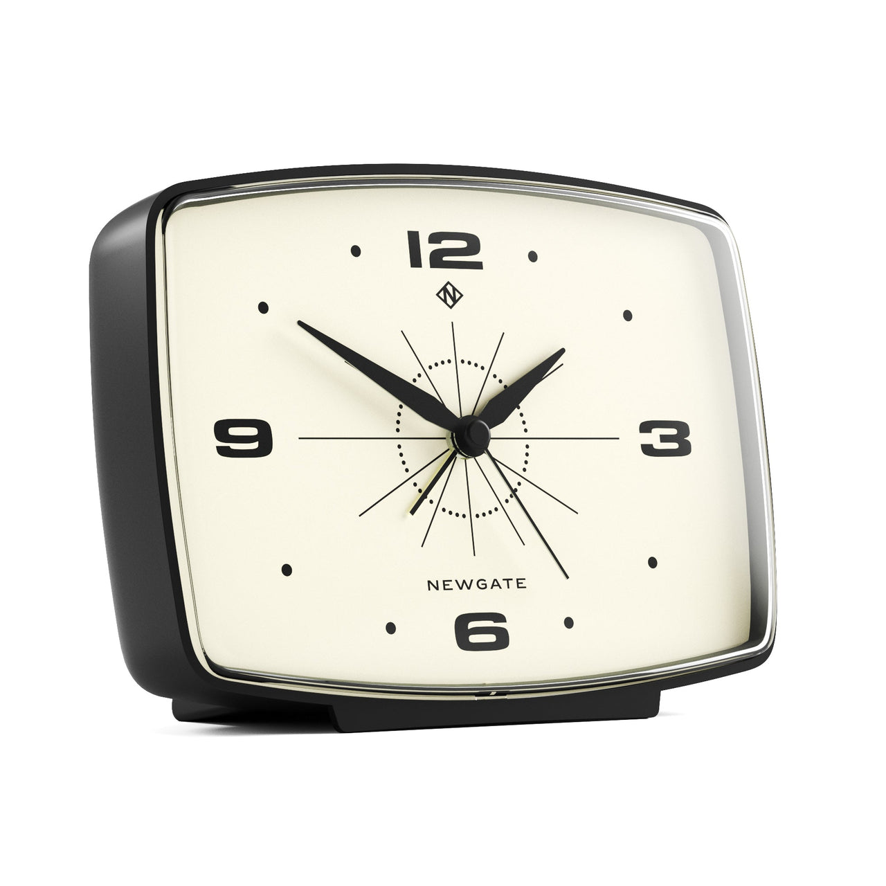 Newgate Brooklyn Alarm Clock - Black-1