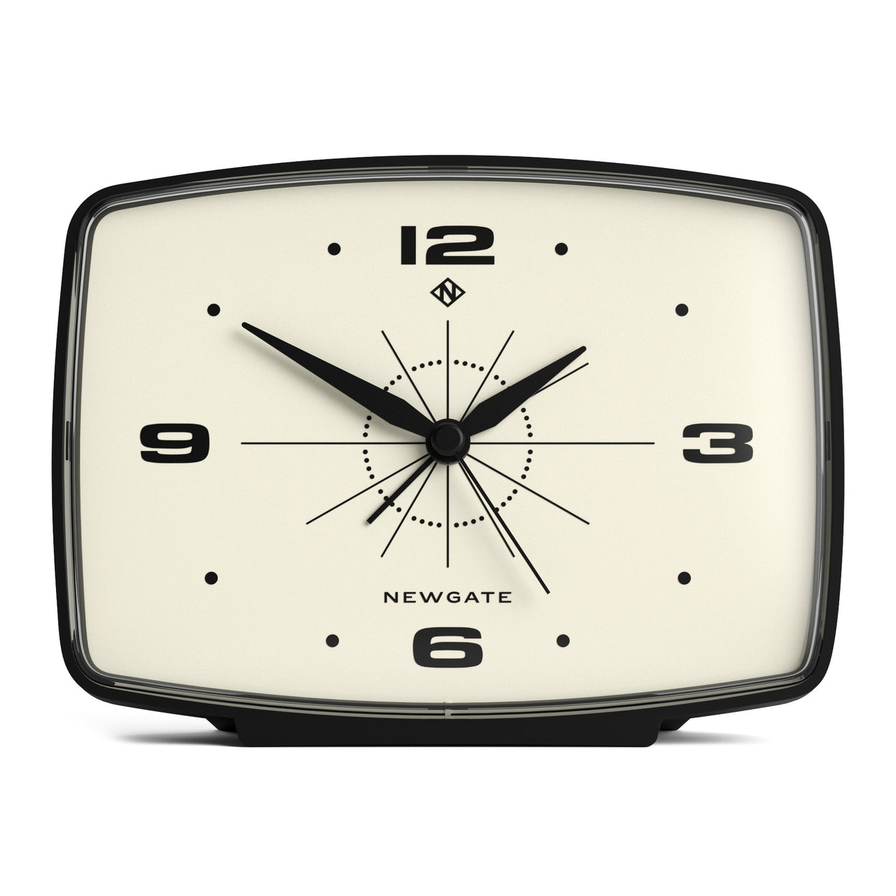 Newgate Brooklyn Alarm Clock - Black-0