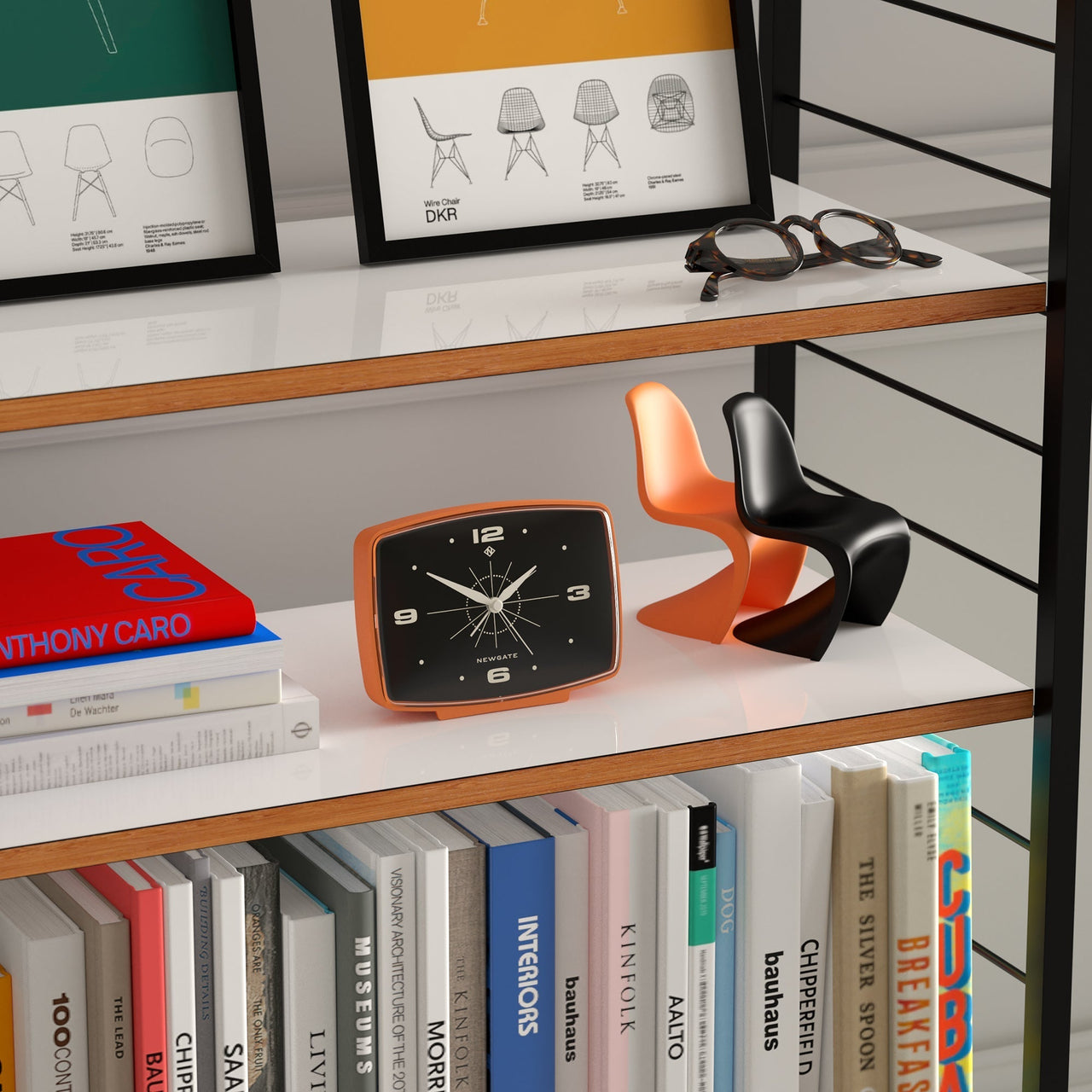 Newgate Brooklyn Alarm Clock - Orange-3