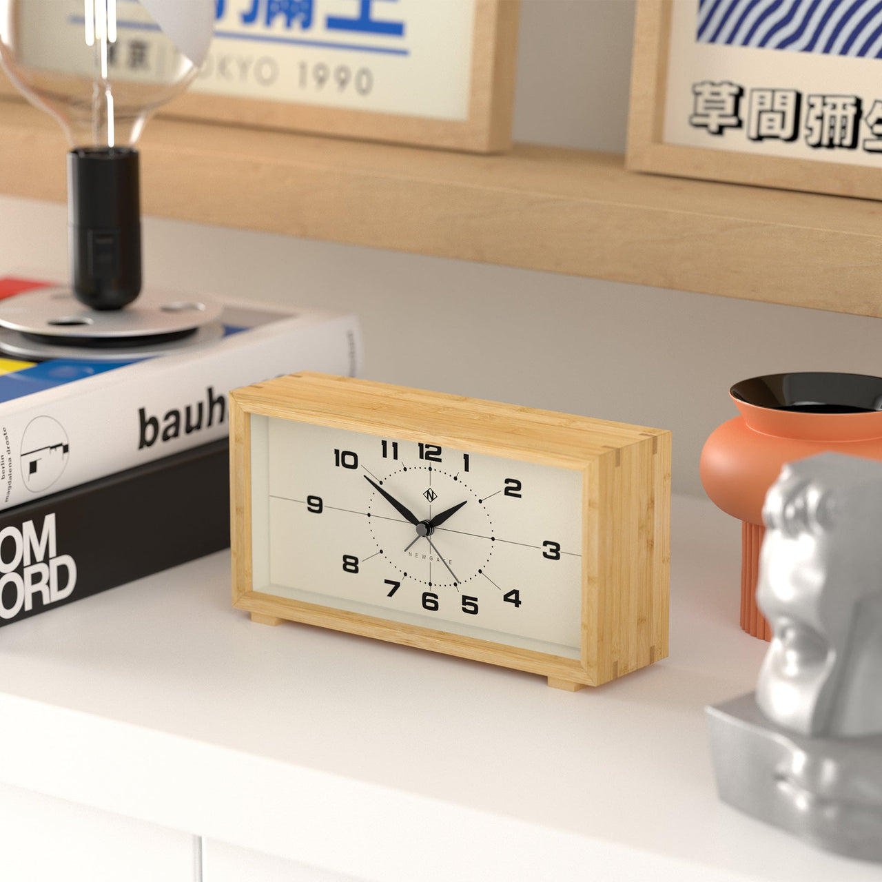 Newgate Lemur Alarm Clock - Retro-Inspired Arabic dial-3