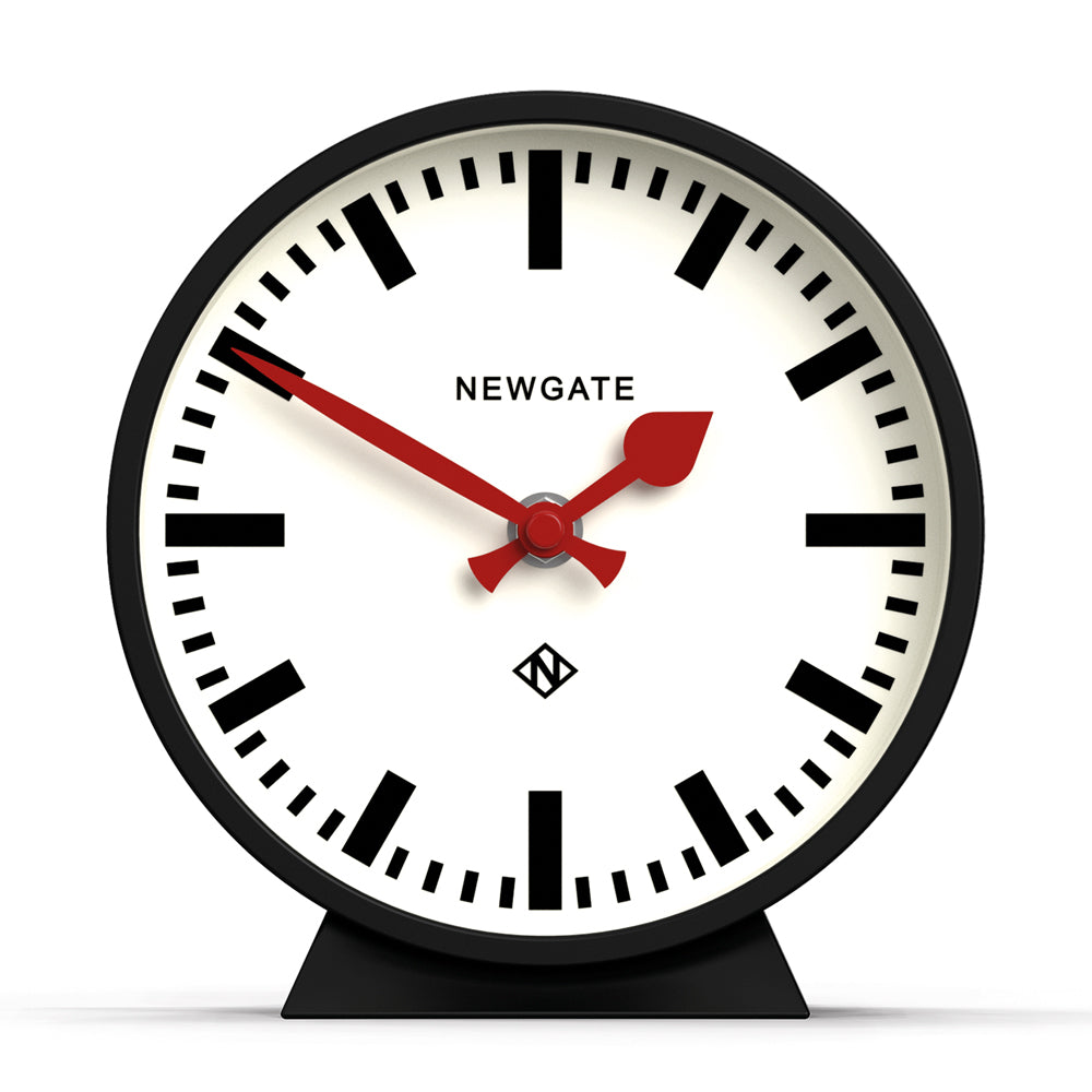 Newgate Railway Mantel Clock Cave Black-0