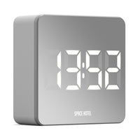 Thumbnail for Newgate Space Hotel Orbatron Alarm Clock White Case - Silver Lens - White Led-1