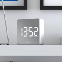 Thumbnail for Newgate Space Hotel Orbatron Alarm Clock White Case - Silver Lens - White Led-6