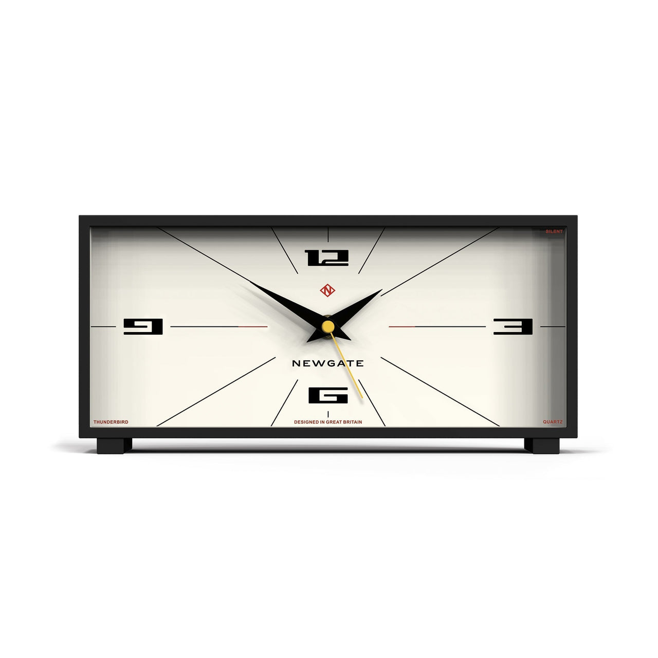 Newgate Thunderbird Mantel Clock Neutral Rocket Dial-0