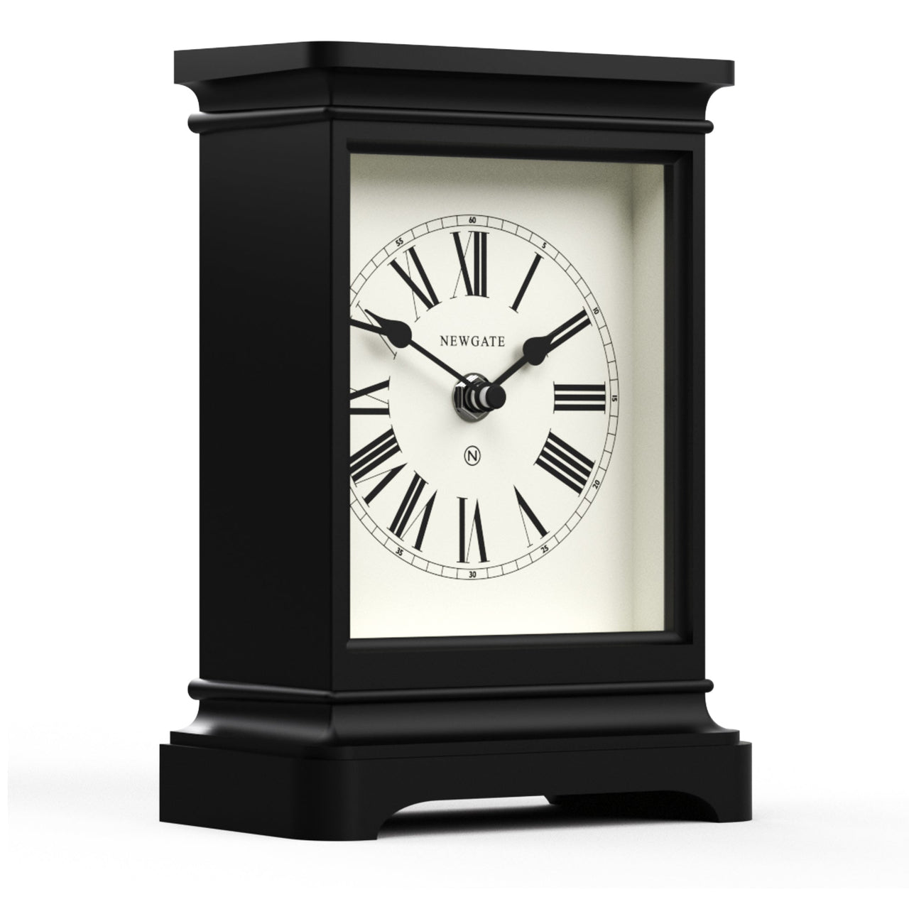 Newgate Time Lord Mantel Clock Matte Black-1