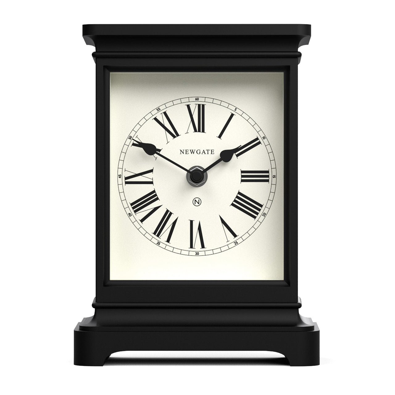 Newgate Time Lord Mantel Clock Matte Black-0