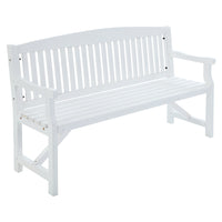 Thumbnail for Gardeon 5FT Outdoor Garden Bench Wooden 3 Seat Chair Patio Furniture White