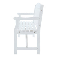 Thumbnail for Gardeon 5FT Outdoor Garden Bench Wooden 3 Seat Chair Patio Furniture White