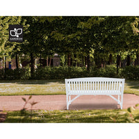 Thumbnail for Gardeon 5FT Outdoor Garden Bench Wooden 3 Seat Chair Patio Furniture White