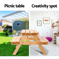 Thumbnail for Keezi Kids Outdoor Table and Chairs Picnic Bench Set Children Wooden