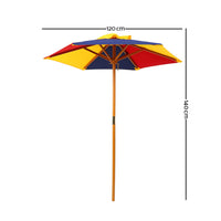 Thumbnail for Keezi Kids Wooden Picnic Table Set with Umbrella