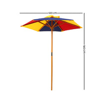 Thumbnail for Keezi Kids Wooden Picnic Table Set with Umbrella