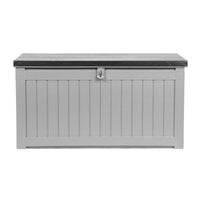 Thumbnail for Gardeon Outdoor Storage Box 190L Container Lockable Garden Bench Tool Shed Black