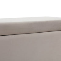 Thumbnail for Artiss Storage Ottoman Blanket Box Table 97cm Velvet Taupe