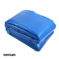 Thumbnail for Aquabuddy Pool Cover 500 Micron 10x4m Swimming Pool Solar Blanket Blue Silver 5.5m Roller