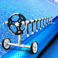 Thumbnail for Aquabuddy Pool Cover 500 Micron 10x4m Blue Swimming Pool Solar Blanket 5.5m Roller