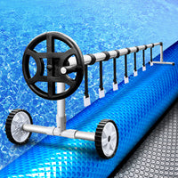 Thumbnail for Aquabuddy Pool Cover 500 Micron 10x4m Silver Swimming Pool Solar Blanket 4m Roller