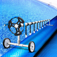 Thumbnail for Aquabuddy Pool Cover 500 Micron 11x4.8m Swimming Pool Solar Blanket 5.5m Roller Blue