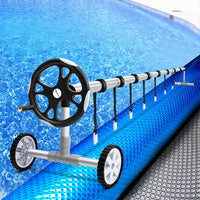 Thumbnail for Aquabuddy Pool Cover 11x6.2m 400 Micron Silver Swimming Pool Solar Blanket 6.55m Roller