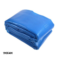 Thumbnail for Aquabuddy Pool Cover 500 Micron 7x4m Silver Swimming Pool Solar Blanket 4m Roller