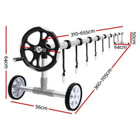 Thumbnail for Aquabuddy Pool Cover Roller 6.55m Adjustable Swimming Pool Solar Blanket Reel