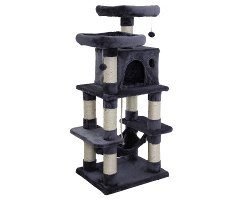 Velvet Cosmo Pet Cat Tree Scratcher Condo House-0