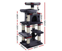 Thumbnail for Velvet Cosmo Pet Cat Tree Scratcher Condo House-1