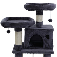 Thumbnail for i.Pet Cat Tree 145cm Tower Scratching Post Scratcher Wood Condo House Large Bed