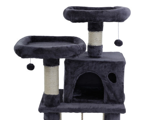 Velvet Cosmo Pet Cat Tree Scratcher Condo House-3