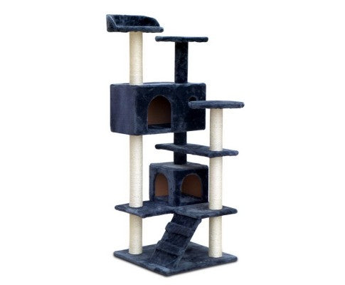 Pet 134cm Cat Scratching Post - Dark Grey-0