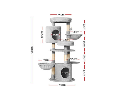 Cara Cat Tree Tower - 123cm-1