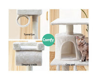 Thumbnail for 141cm Cat Scratching Tree Post with Hammock (2 Colours)-8