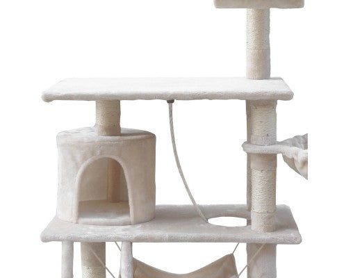 141cm Cat Scratching Tree Post with Hammock (2 Colours)-6