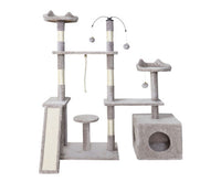 Thumbnail for Pet Cat Tree Playhouse Tower Condo 135cm-1