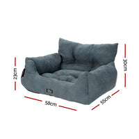 Thumbnail for i.Pet Dog Car Seat Booster Cover Pet Bed Portable Waterproof Belt Non Slip Travel