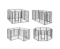 Thumbnail for Pet 8 Panel Portable Pet Playpen Crate Enclosure 100cm-3