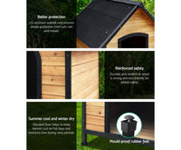 Thumbnail for Wooden Dog Kennel - Extra Large-4