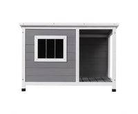 Thumbnail for Large Indoor Outdoor Dog Kennel House - Grey-2