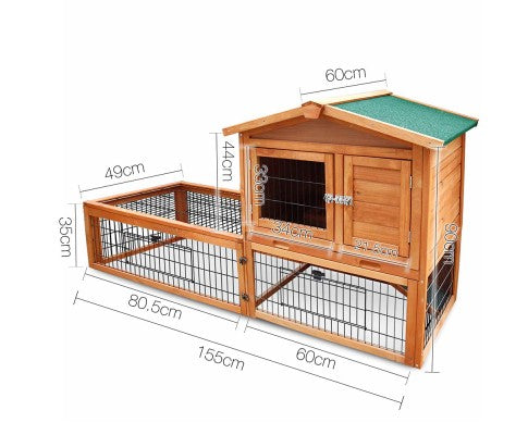 Pet 155cm Tall Wooden Pet Coop-1