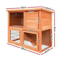 Thumbnail for Small Pet Rabbit Hutch-2