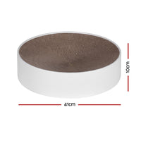 Thumbnail for i.Pet Cat Scratching Board Scratcher Cardboard Kitten Indoor Round Bed Catnip