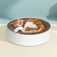 Thumbnail for i.Pet Cat Scratching Board Scratcher Cardboard Kitten Indoor Round Bed Catnip