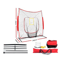 Thumbnail for Everfit 7ft Baseball Net Pitching Kit with Stand Softball Training Aid Sports