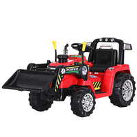 Thumbnail for Rigo Kids Electric Ride On Car Bulldozer Digger Loader Remote 6V Red