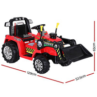 Thumbnail for Rigo Kids Electric Ride On Car Bulldozer Digger Loader Remote 6V Red