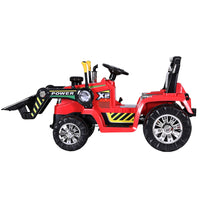 Thumbnail for Rigo Kids Electric Ride On Car Bulldozer Digger Loader Remote 6V Red