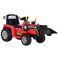 Thumbnail for Rigo Kids Electric Ride On Car Bulldozer Digger Loader Remote 6V Red