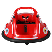 Thumbnail for Kids Ride On Car Bumper Electric Toys Cars Light Remote Angry Birds Stickers Red