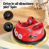 Thumbnail for Kids Ride On Car Bumper Electric Toys Cars Light Remote Angry Birds Stickers Red